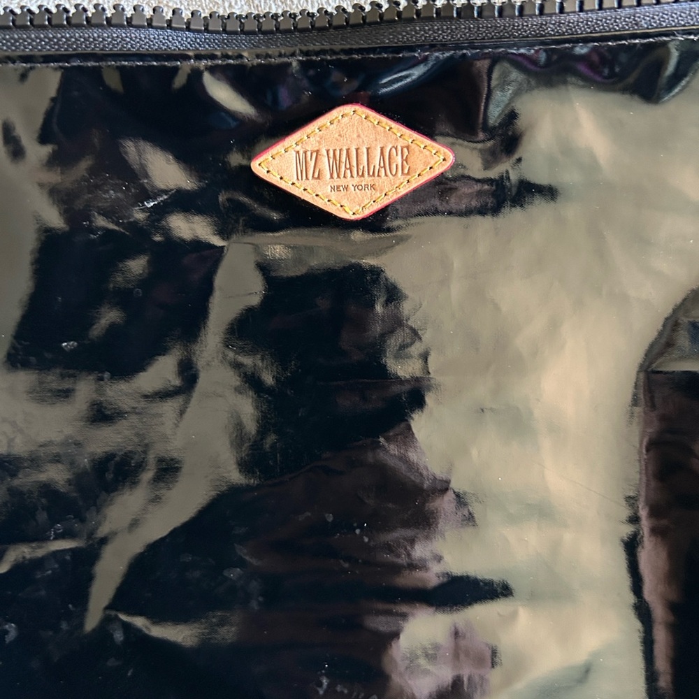 MZ Wallace Glossy Black Cosmetic Bag